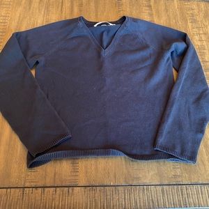 Tommy Hilfiger navy v-neck sweater